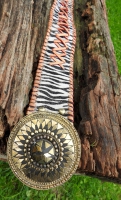 Belt boho zebra gold
