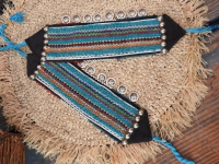 Bootbelts  turquoise stripes (Personalized by Giessie)